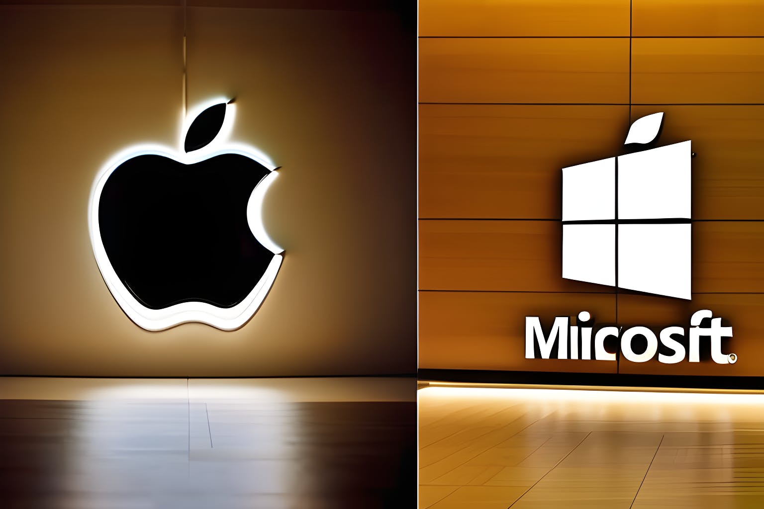 Microsoft, Apple Trade Blows For Top Spot